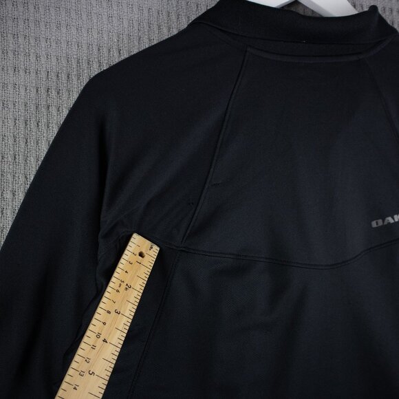 Oakley Brisk Long sleeve Polo Shirt Mens Large Black - Picture 8 of 8
